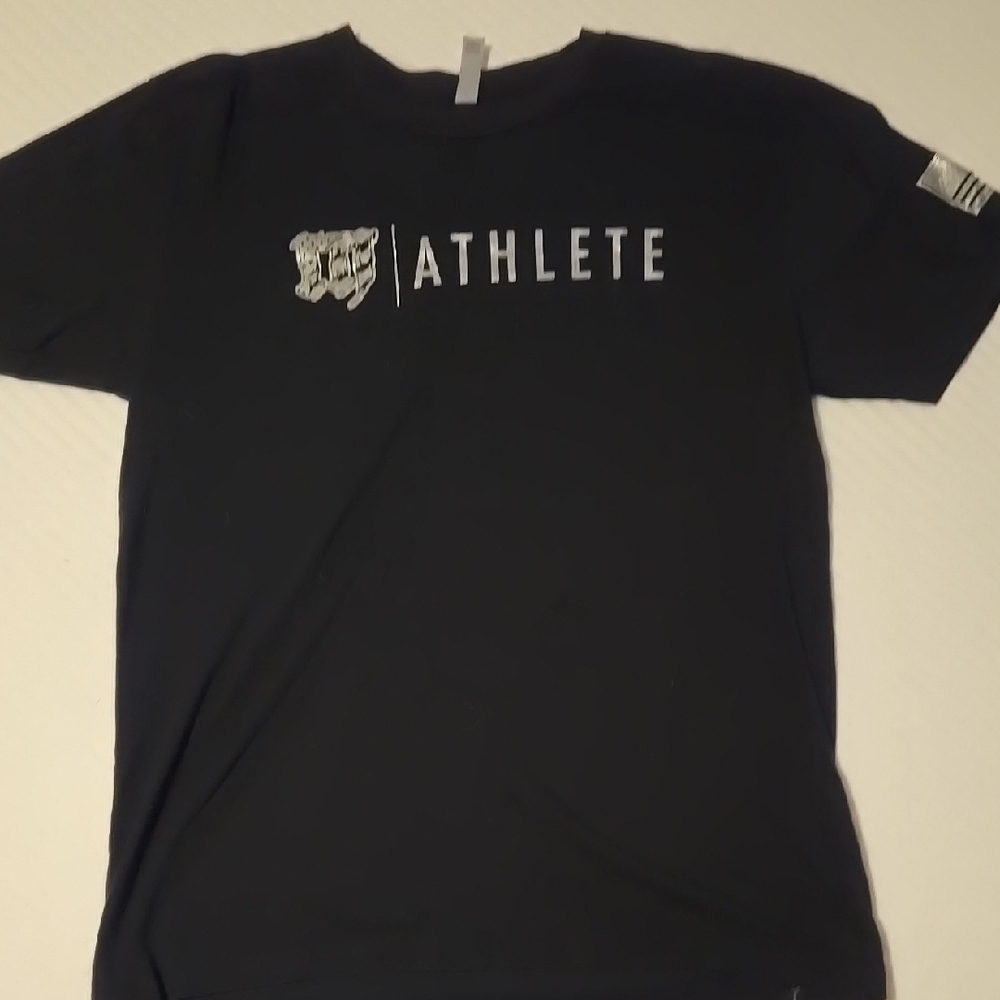 RARE Crossfit Mayhem Black and Silver Athlete T-Shirt